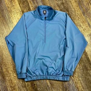Footjoy Windbreaker Size XL Golf Powder Blue Spring Light Zip Summer FJ